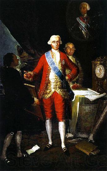 Francisco de Goya Portrait of Jose Monino, 1st Count of Floridablanca and Francisco de Goya Norge oil painting art